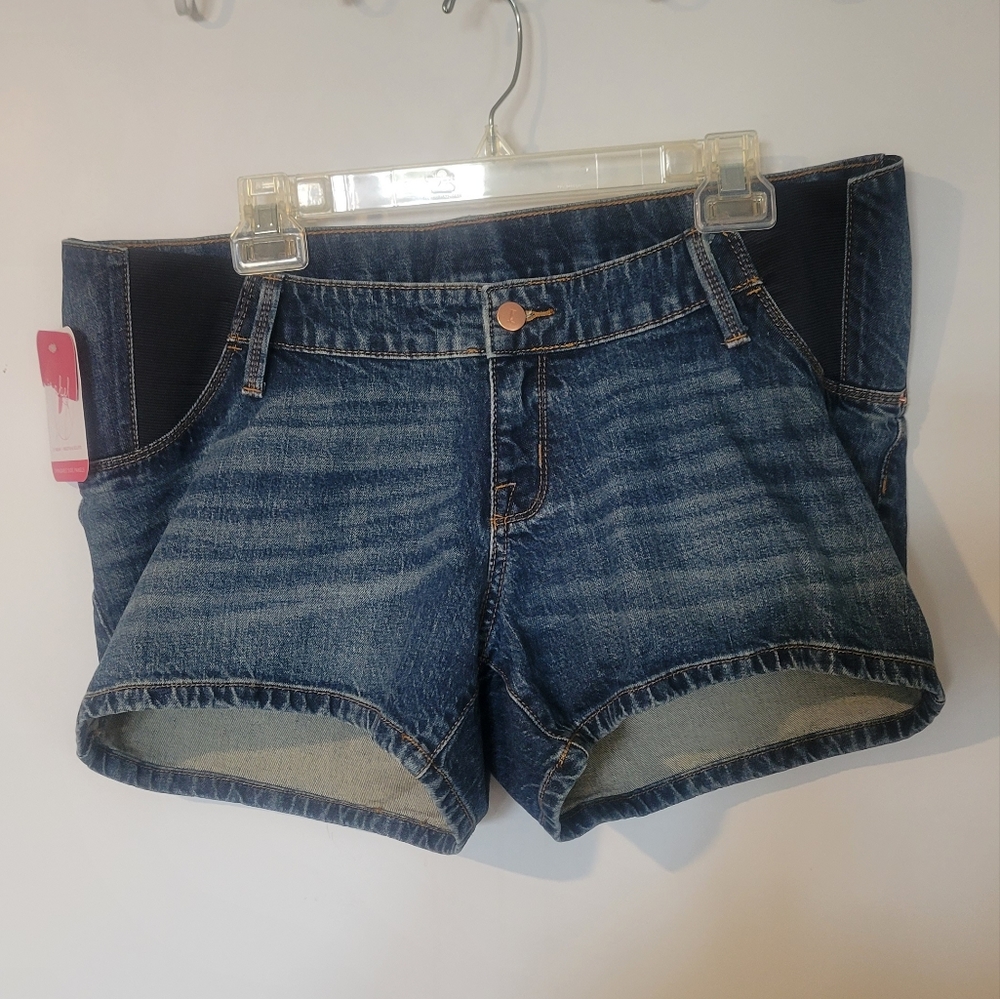 Isabel Maternity denim shorts
